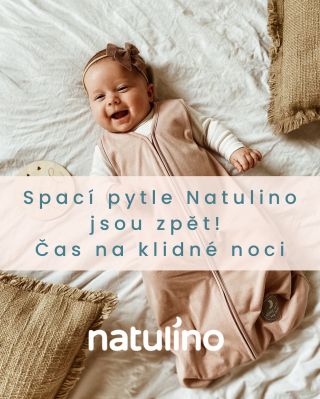 Skvělá zpráva! 🌙 Spací pytle Natulino jsou zpět! Najdete je už v e-shopu – odkaz v bio 💛 #wýbavička #výbavičkaNatulino...